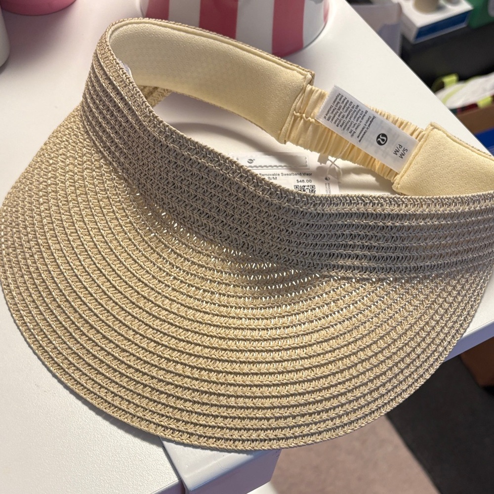 Lululemon Athletica Cream Visor Hat